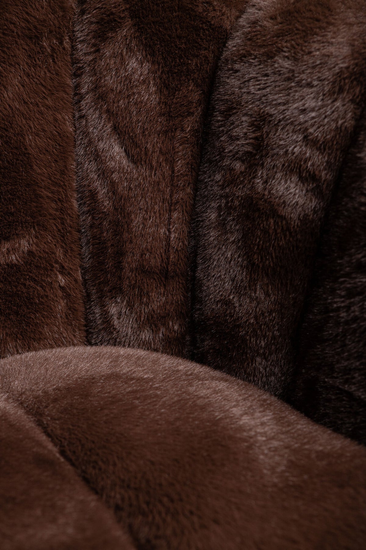 Fotel Furia Dark Brown Fur PTMD