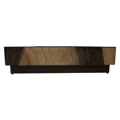 PTMD Casablanca Brązowy stolik kawowy Kwadratowy 120x120cm