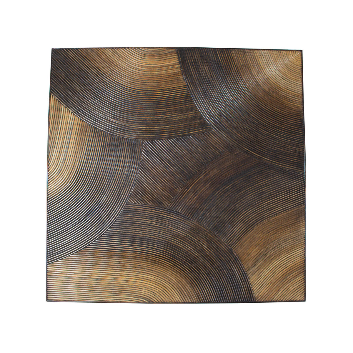 PTMD Casablanca Brązowy stolik kawowy Kwadratowy 120x120cm