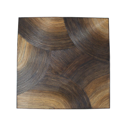 PTMD Casablanca Brązowy stolik kawowy Kwadratowy 120x120cm
