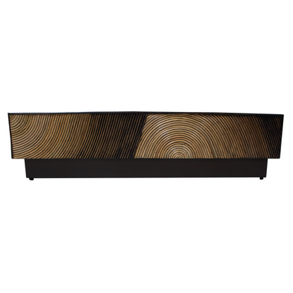 PTMD Casablanca Brązowy stolik kawowy Kwadratowy 120x120cm
