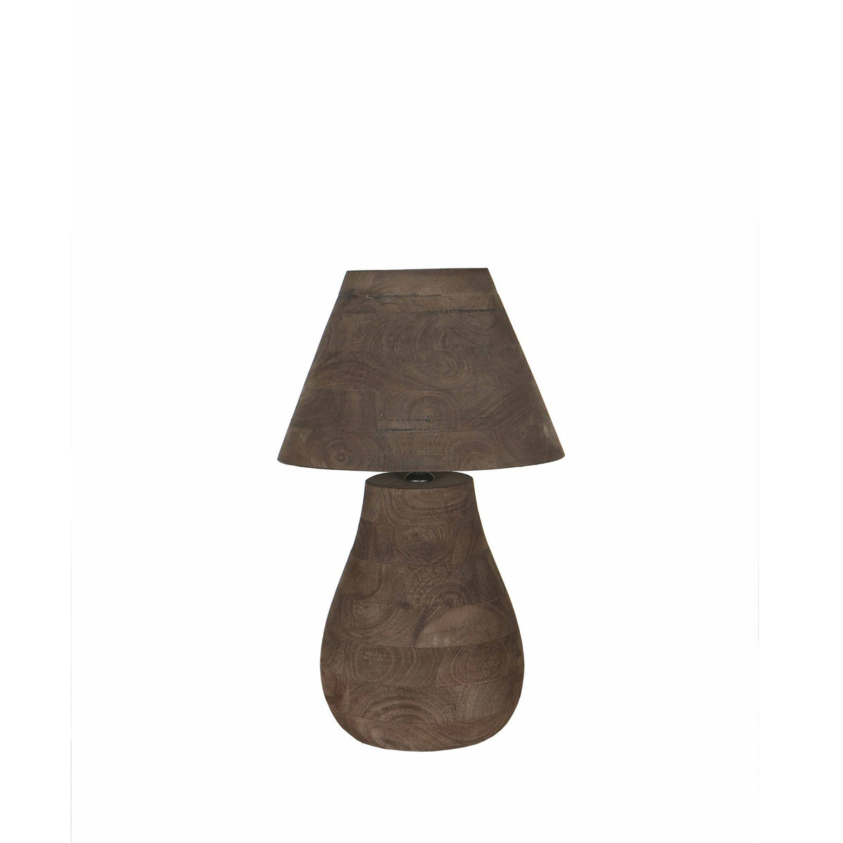 Lampa stołowa Peake Brązowe drewno mango Mała PTMD