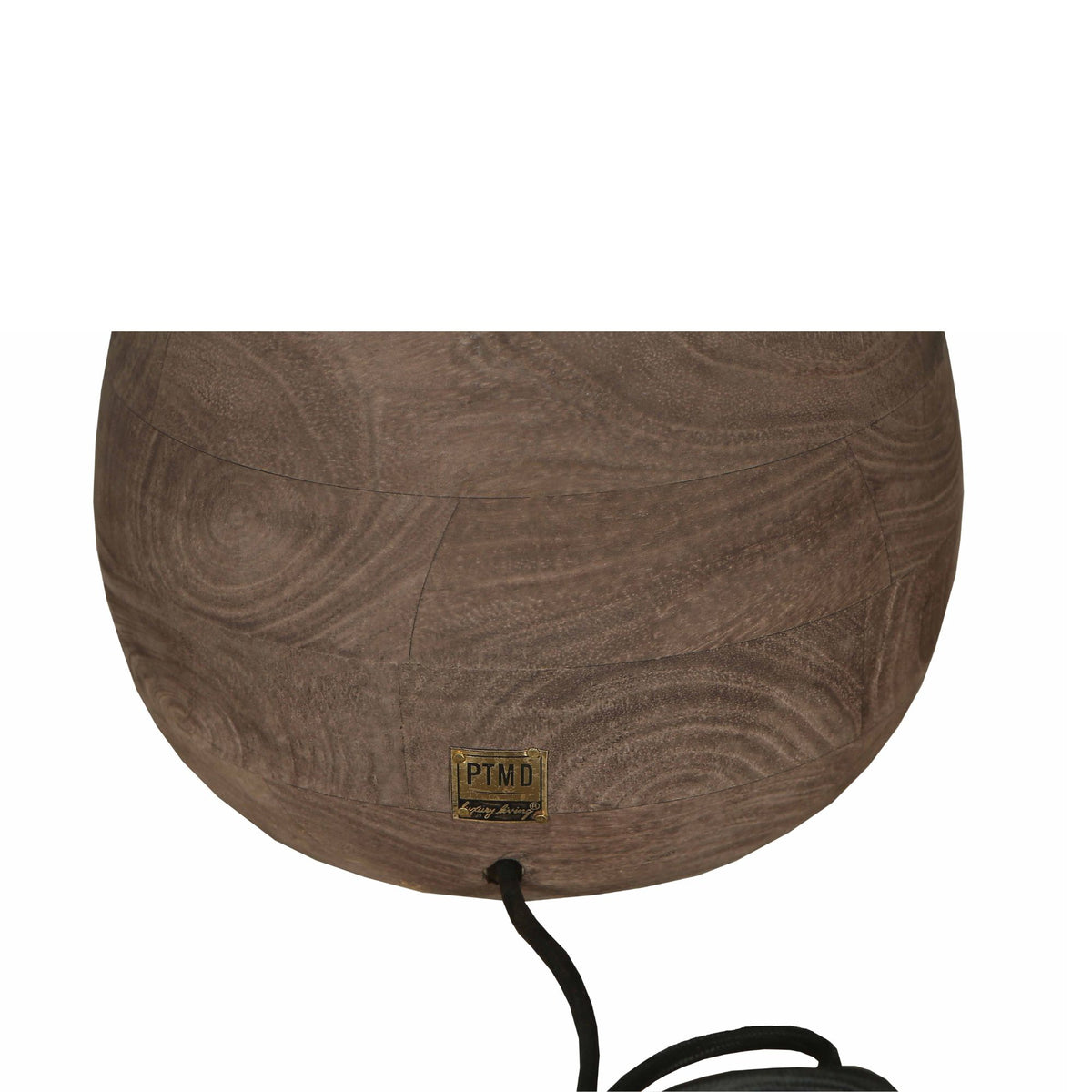 Lampa stołowa Peake Brązowe drewno mango Mała PTMD