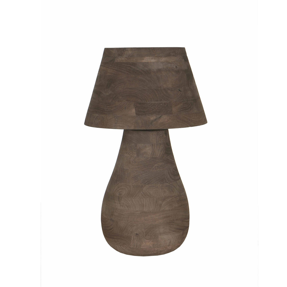 Lampa stołowa Peake Brązowe drewno mango Large PTMD
