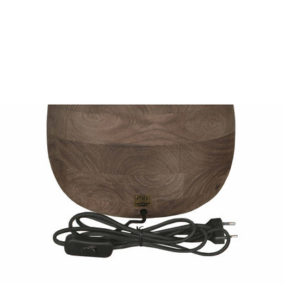 Lampa stołowa Peake Brązowe drewno mango Large PTMD