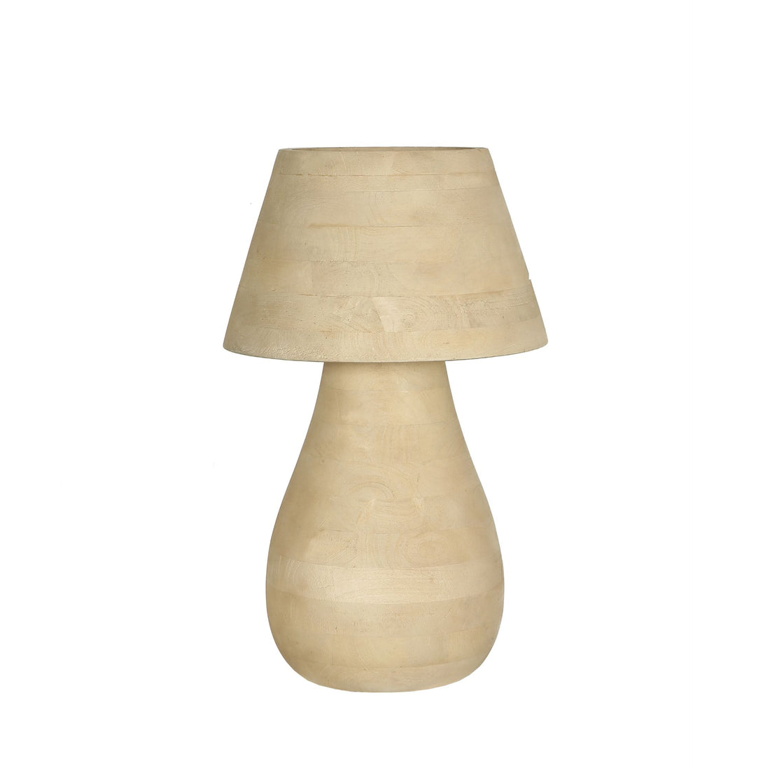Lampa stołowa Peake Naturalne drewno mango Large PTMD