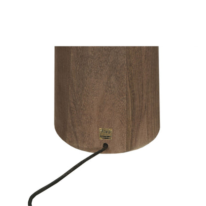 Lampa podłogowa Elaine Brązowe Drewno Mango Okrągła Podstawa H130cm PTMD