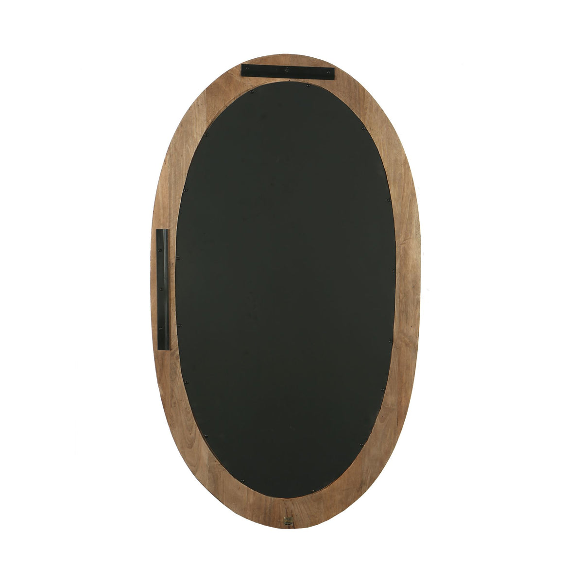Lustro owalne Noam z drewna mango brązowe 68 x 8 x 120 cm PTMD