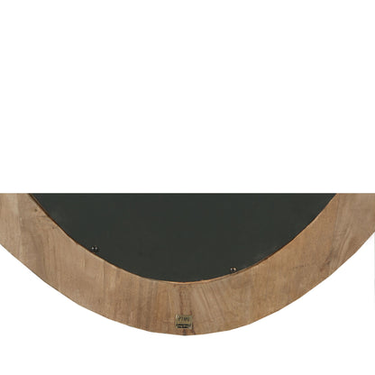 Lustro owalne Noam z drewna mango brązowe 68 x 8 x 120 cm PTMD