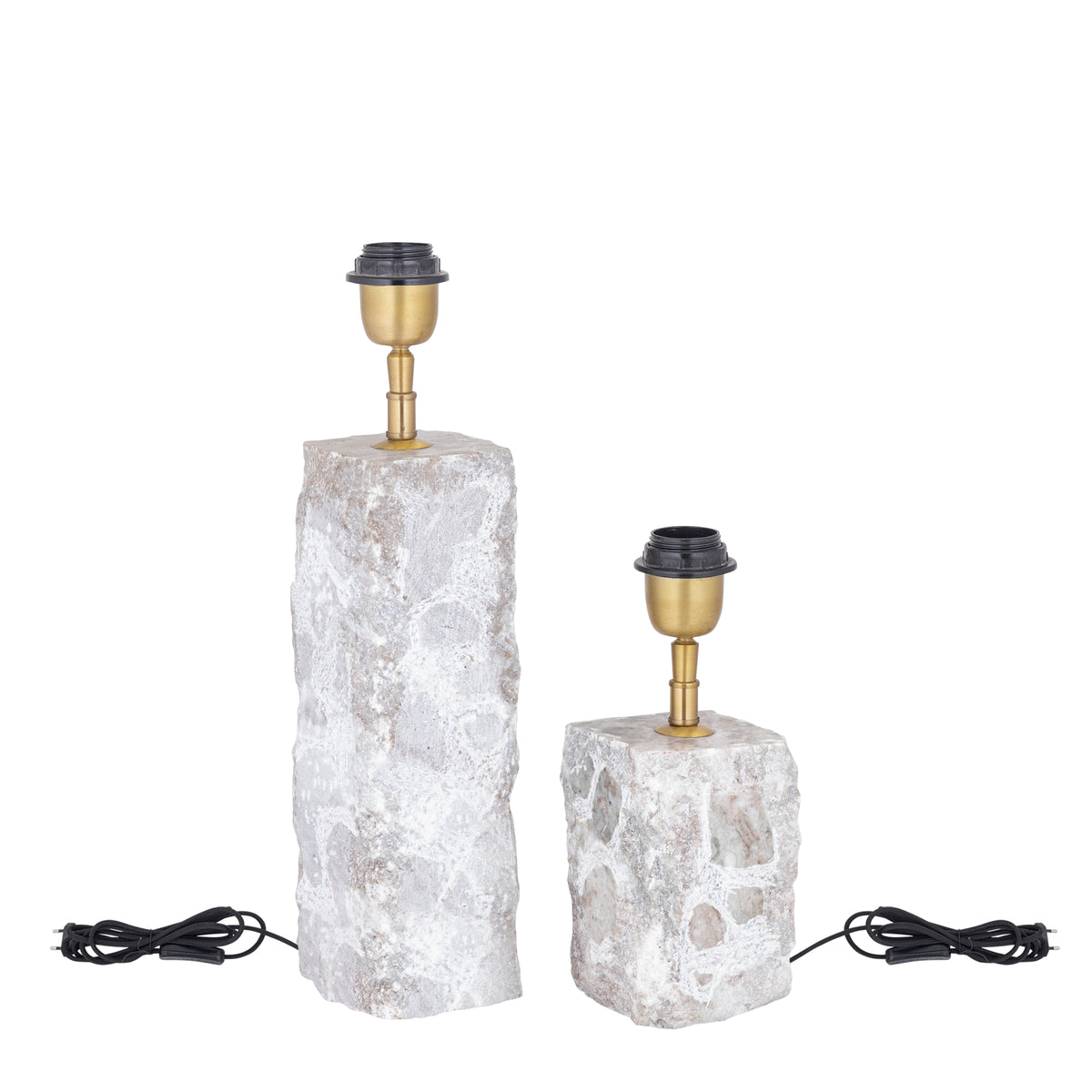 Lampa stołowa Rester Naturalny Marmur Mała PTMD
