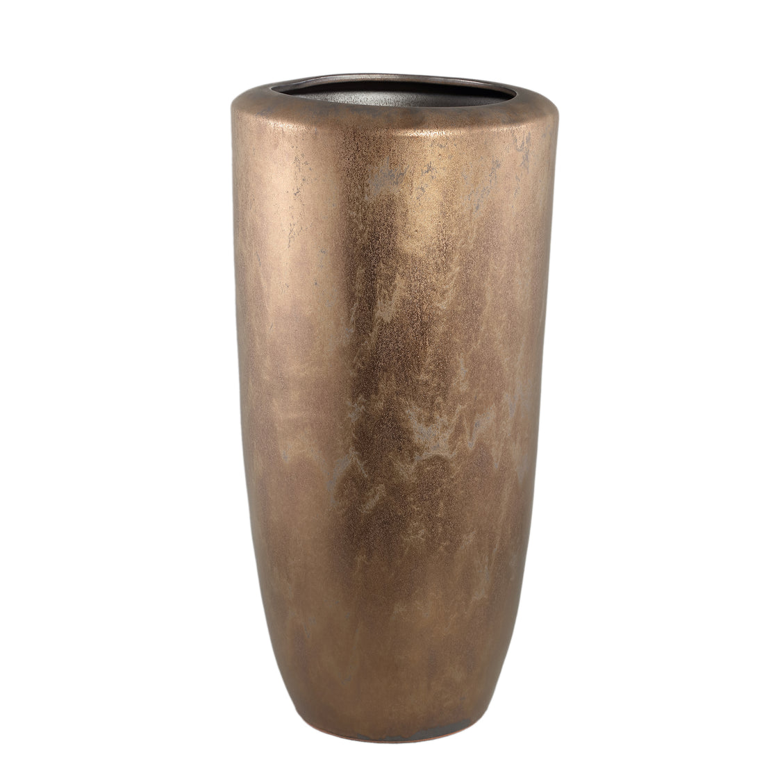 Kyleigh Brązowy Okrągły Ceramiczny Wazon Gładki Wysoki XL PTMD