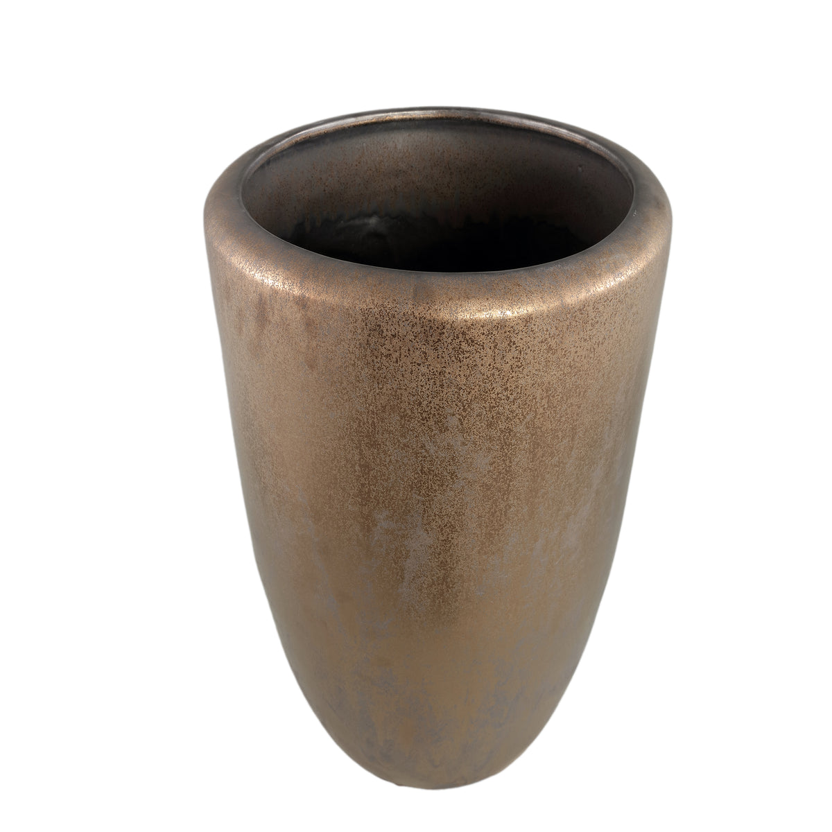 Kyleigh Brązowy Okrągły Ceramiczny Wazon Gładki Wysoki XL PTMD