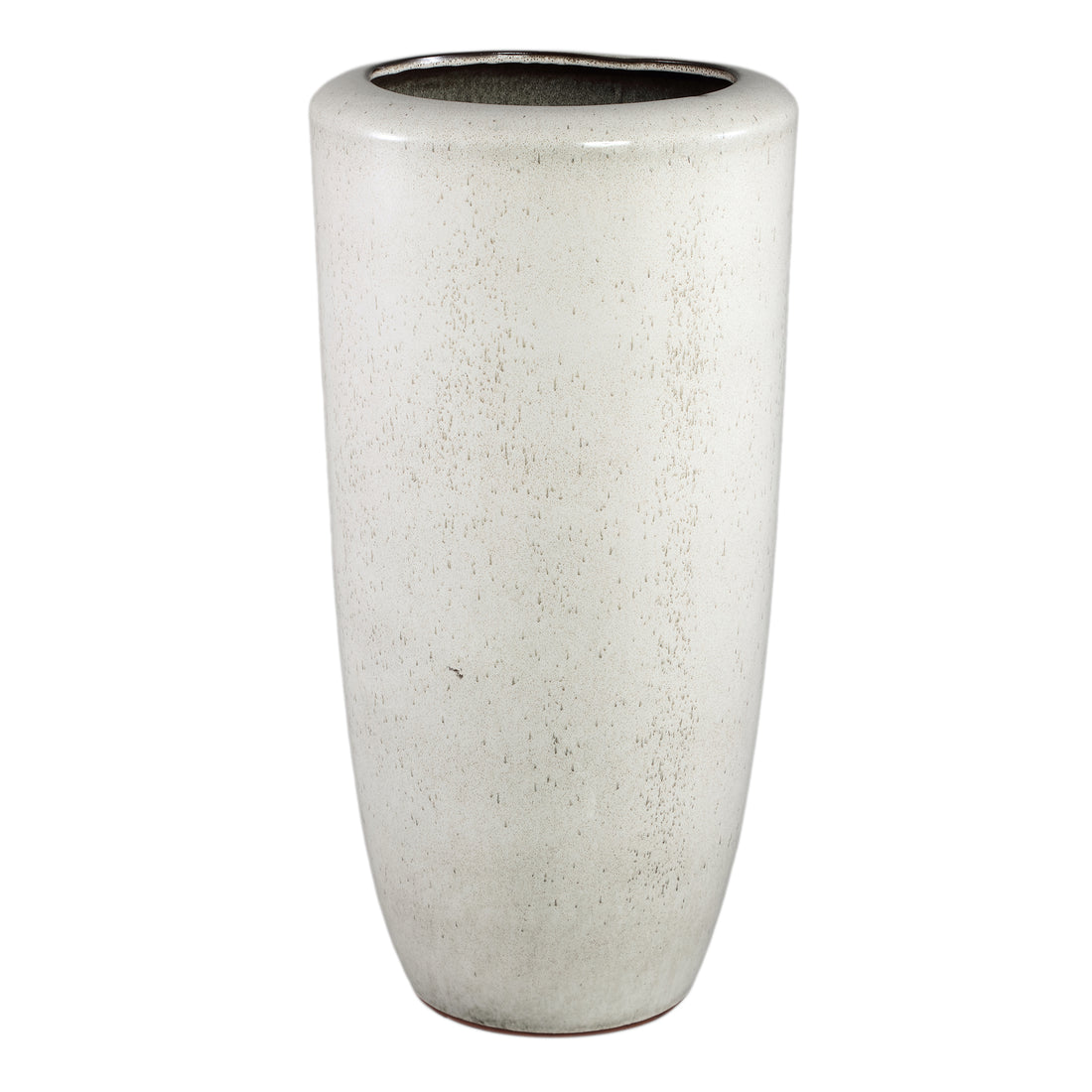 Kyleigh Beżowa Okrągła Doniczka Ceramiczna Gładka High XL Śred. 37,5 x Wys. 77 cm PTMD