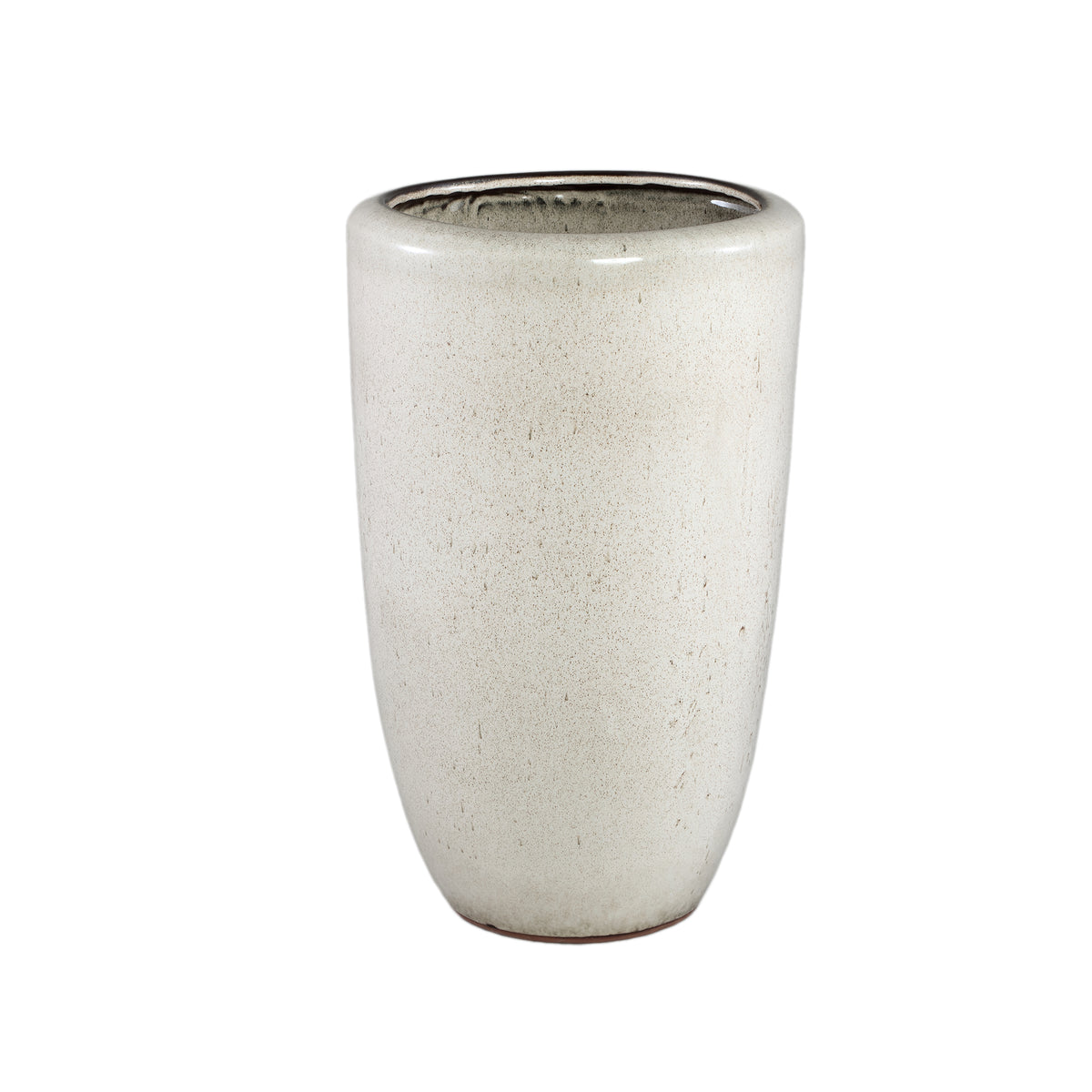 Kyleigh Beżowa Okrągła Doniczka Ceramiczna Gładka Wysoka L 35x58 cm PTMD