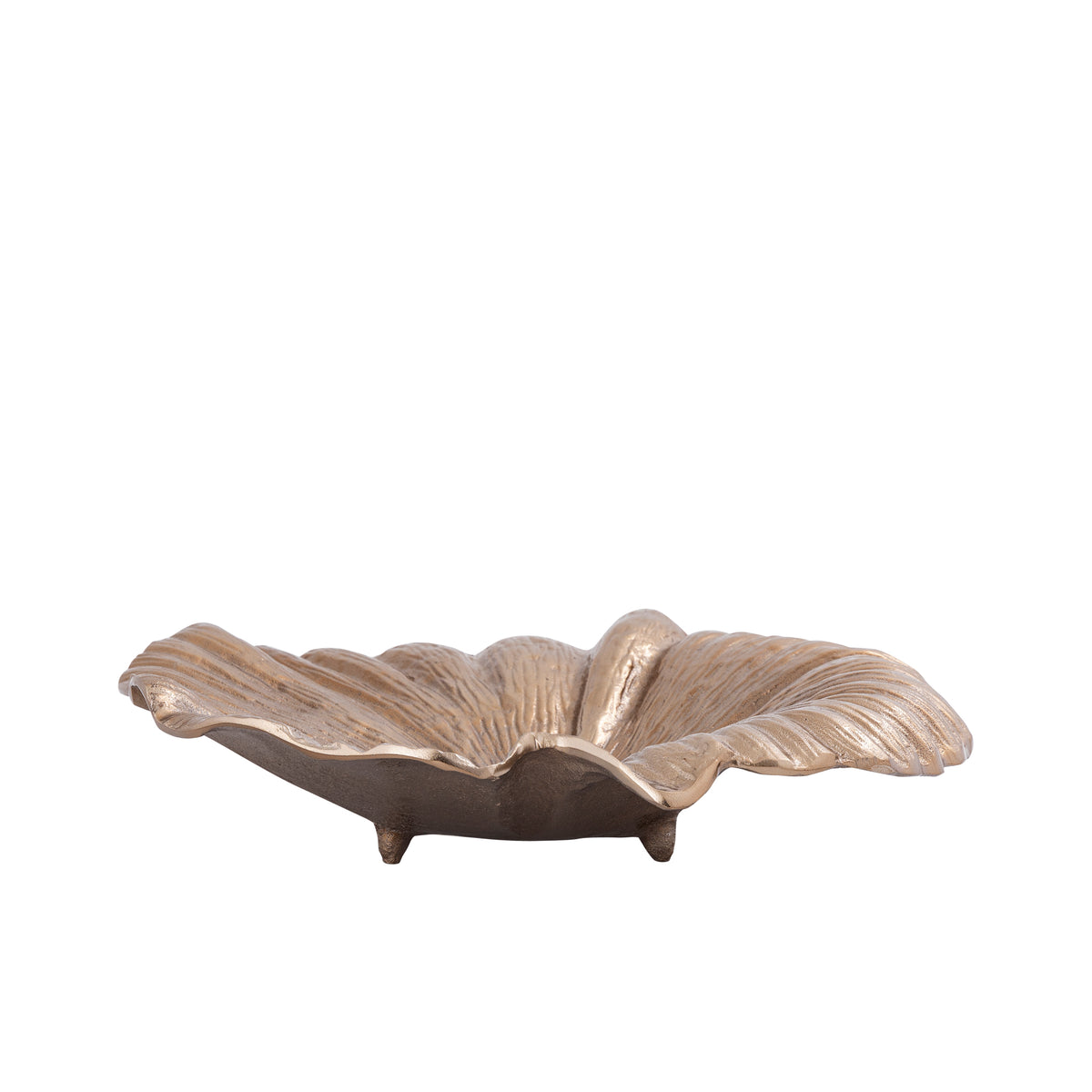 Talerz Losh BrownGold Alu Wavy Leaf Owalny PTMD