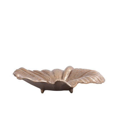 Talerz Losh BrownGold Alu Wavy Leaf Owalny PTMD