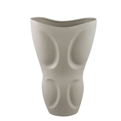 Dayna Szara Owalna Waza Ceramiczna Large PTMD