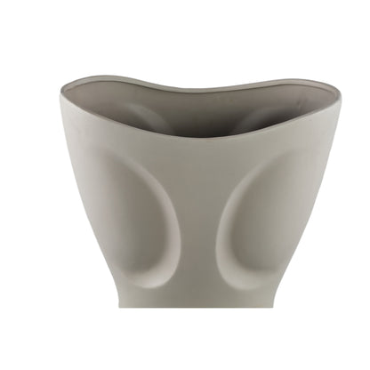 Dayna Szara Owalna Waza Ceramiczna Large PTMD