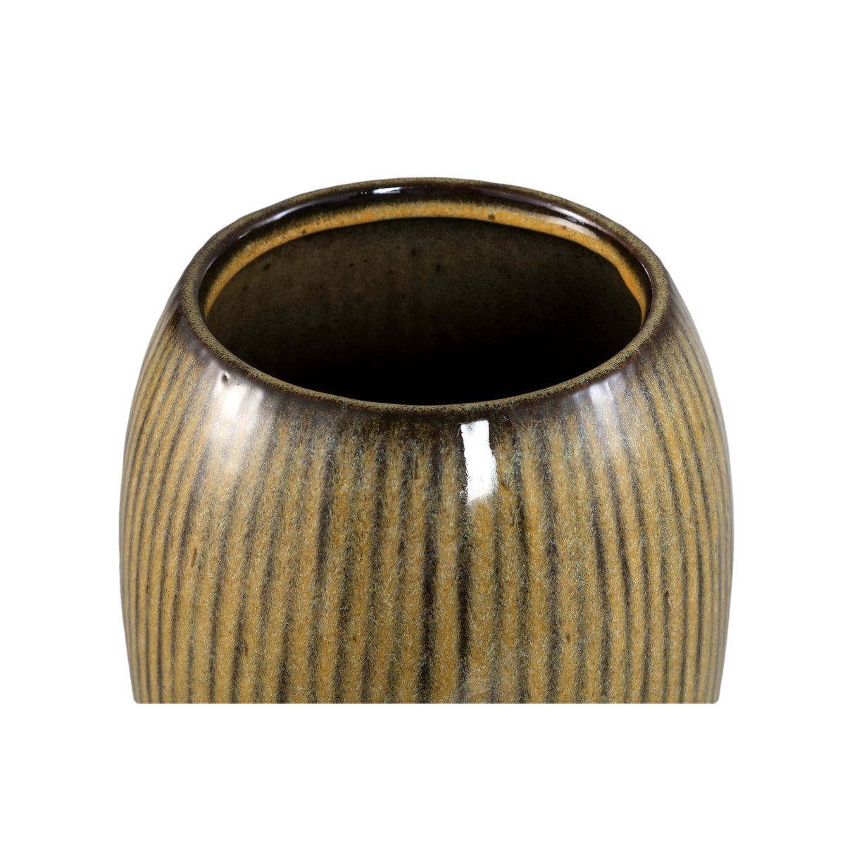 Doniczka Tamica Ciemnobrązowa Doniczka Ceramiczna Large PTMD