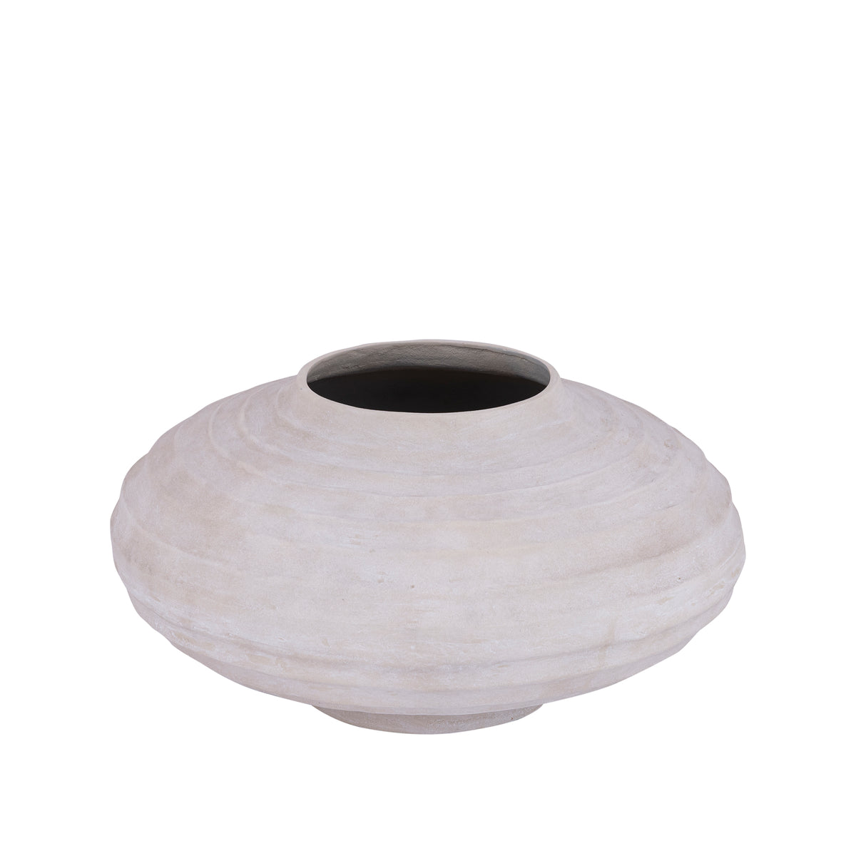 Garnek Kody Beige Stone Wash odlewany z aluminium, żebrowany, L PTMD