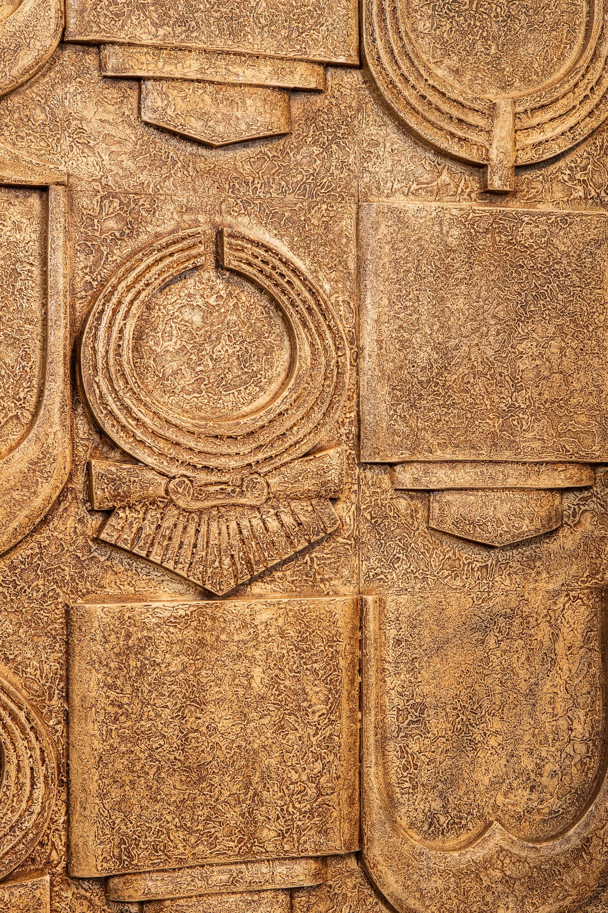 Saku Beżowy MDF Ancient Symbols Antyczny Panel Ścienny PTMD
