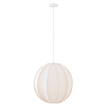 Lampa wisząca Myka Kremowa Juta Kulista Duża PTMD