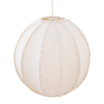 Lampa wisząca Myka Kremowa Juta Kulista Duża PTMD