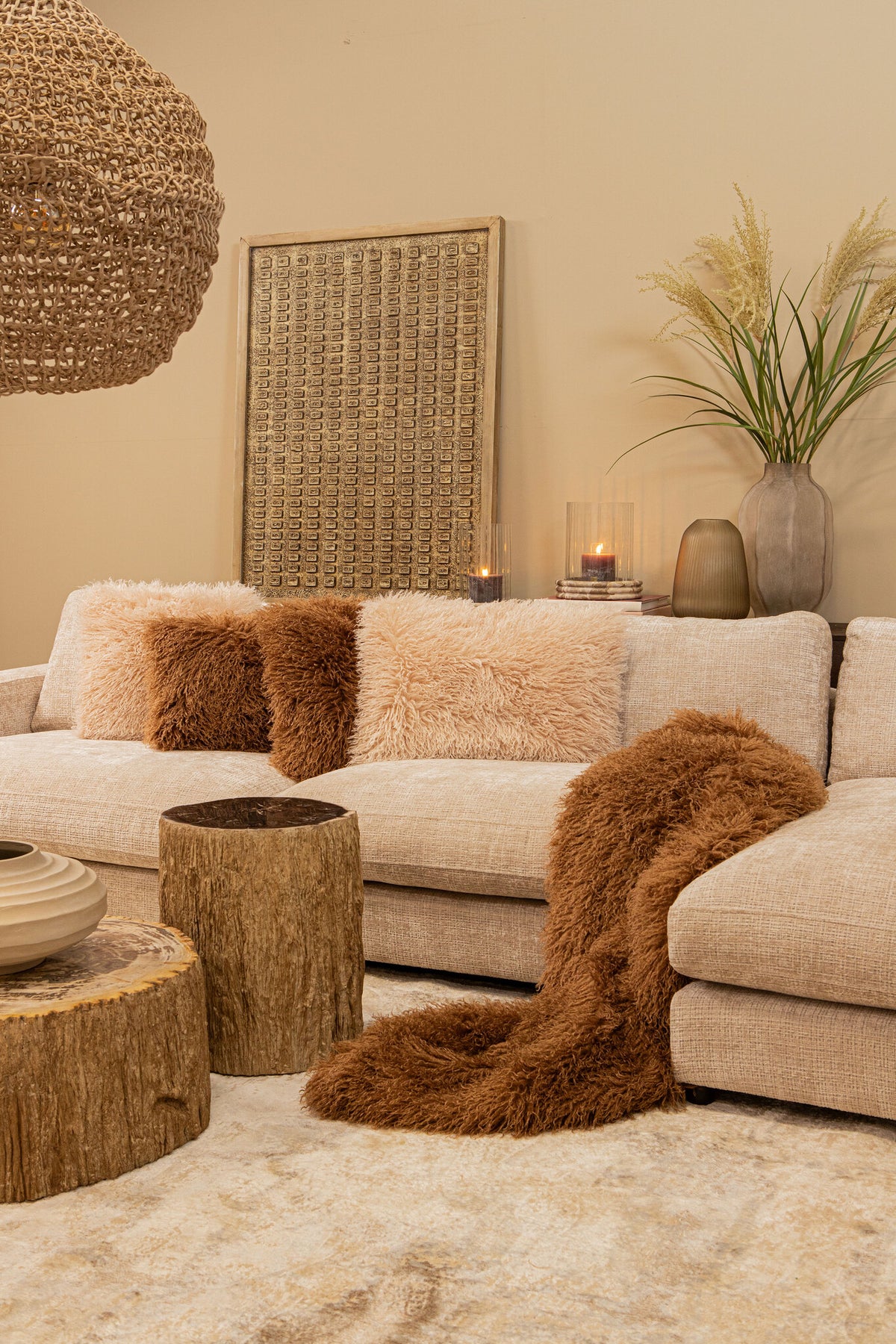 Kody Beżowy Stone Wash odlewany aluminiowy żebrowany garnek M PTMD