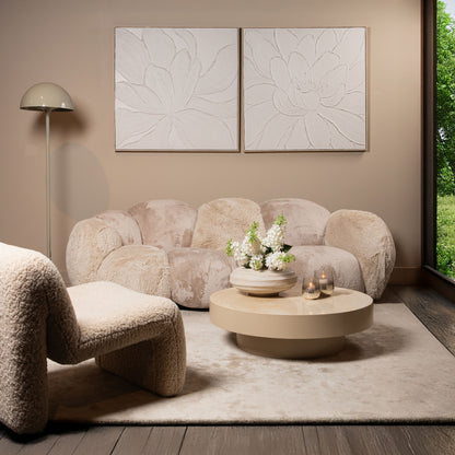 Kody Beżowy Stone Wash odlewany aluminiowy żebrowany garnek M PTMD