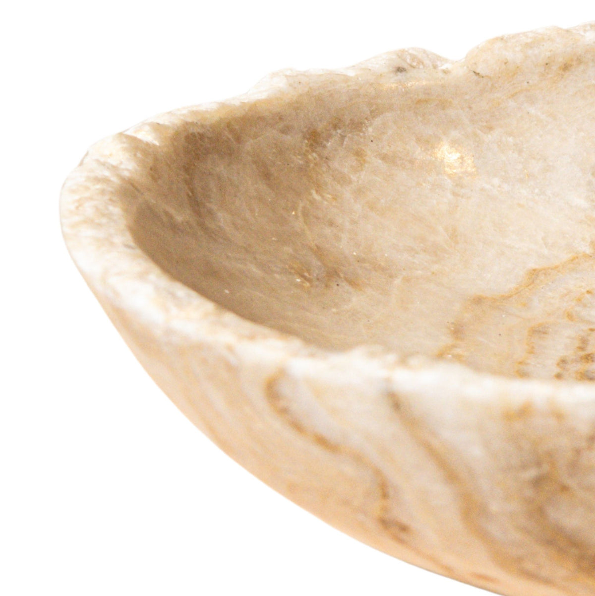 Draya Onyx Biała Organiczna Miska w Okrągłym Kształcie Duża PTMD