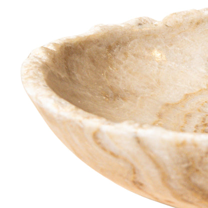 Draya Onyx Biała Organiczna Miska w Okrągłym Kształcie Duża PTMD