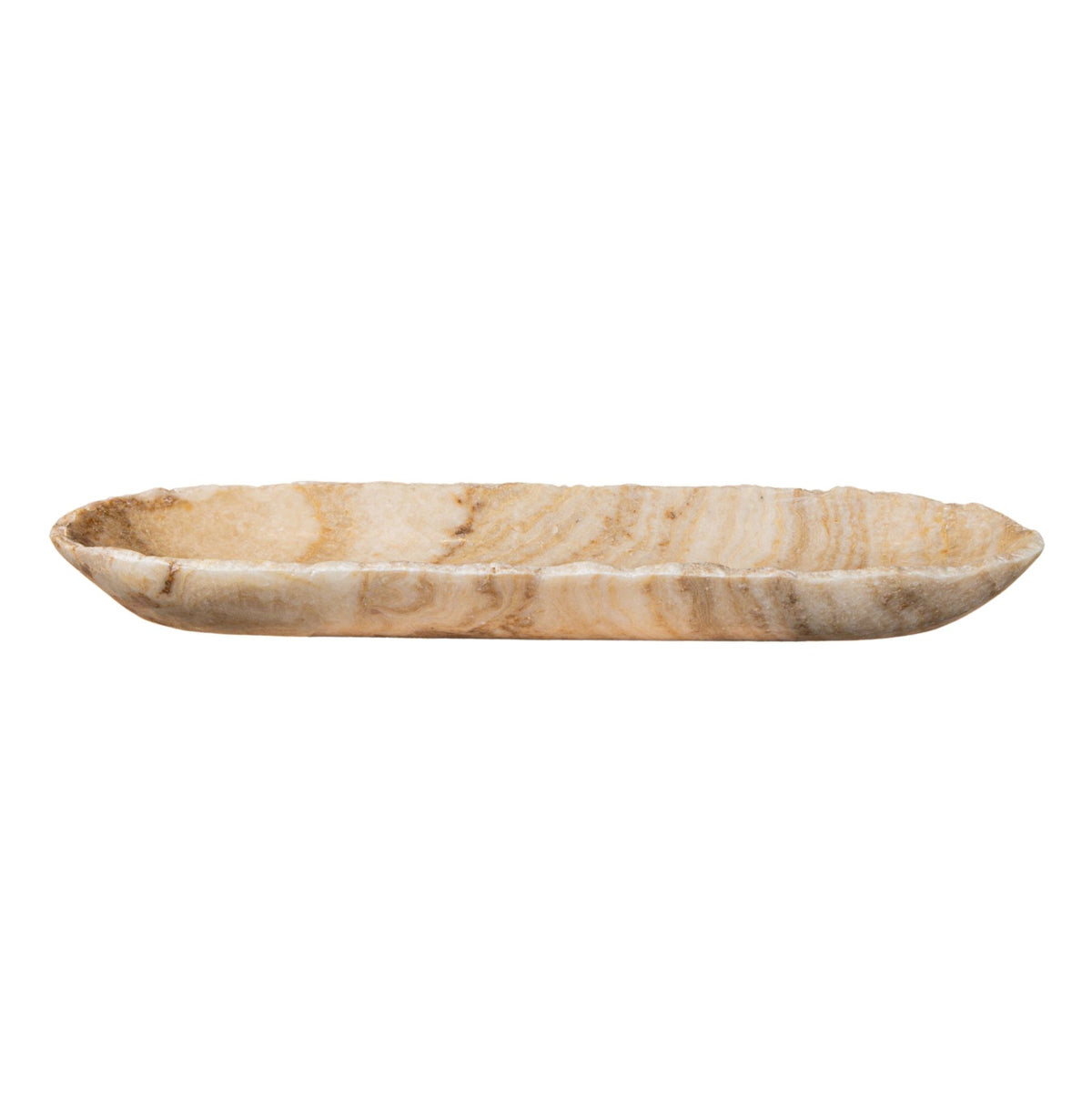 Duża owalna miska Draya Onyx White Organic PTMD