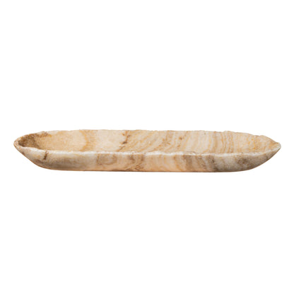 Duża owalna miska Draya Onyx White Organic PTMD