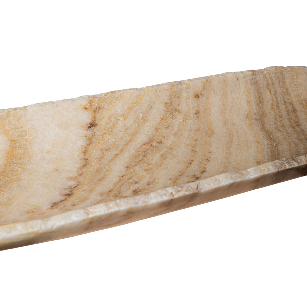 Duża owalna miska Draya Onyx White Organic PTMD