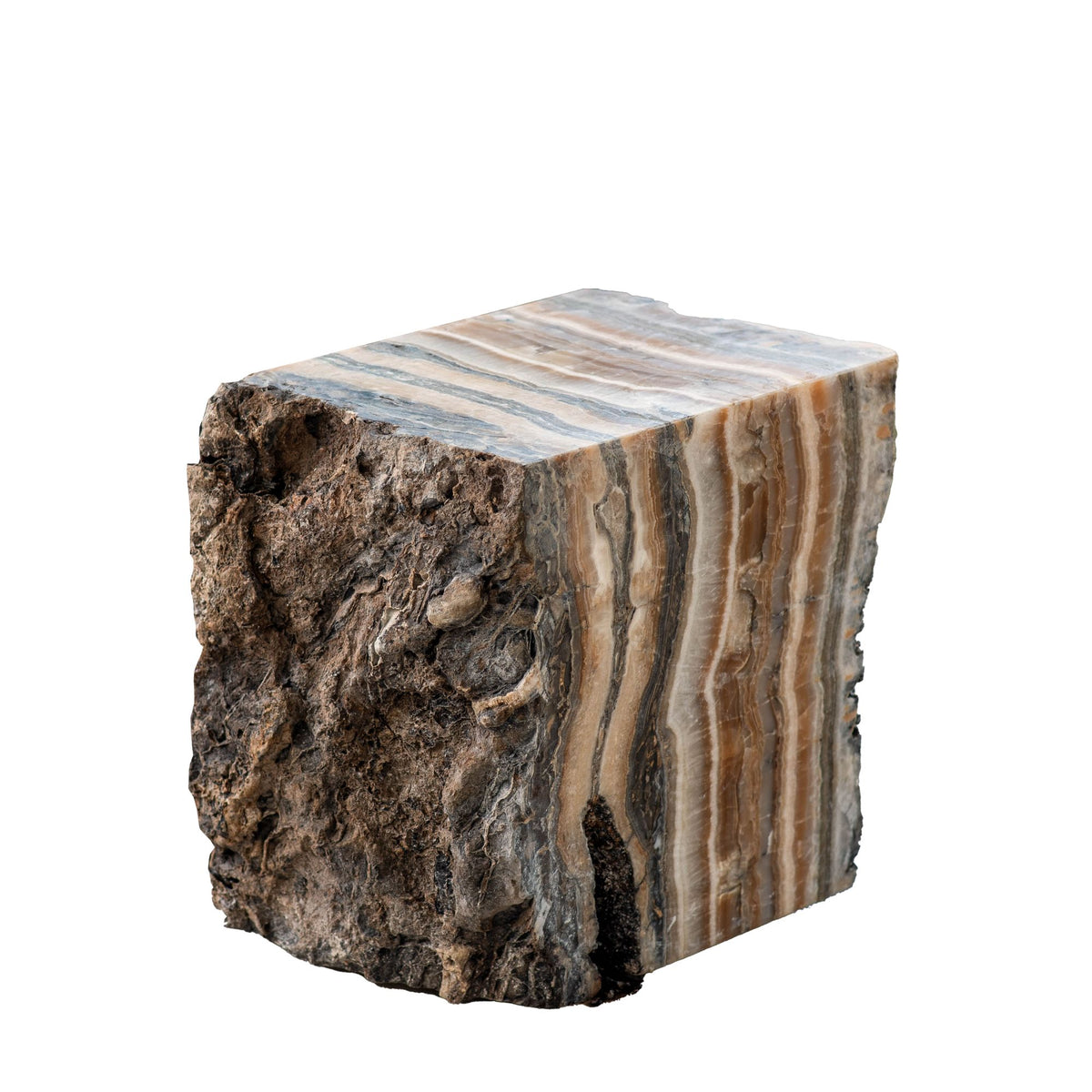 Stolik kawowy Keydan Natural Onyx Lapis z surową krawędzią PTMD