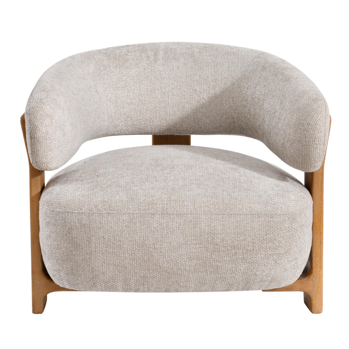Fotel Mire Cream Legacy 15 Dove drewno kauczukowe PTMD