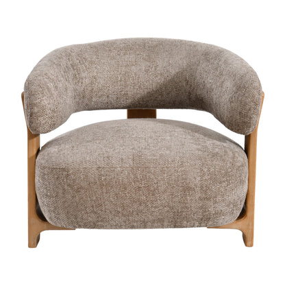 Fotel Mire Taupe Legacy 3 Mink, drewno kauczukowe, PTMD
