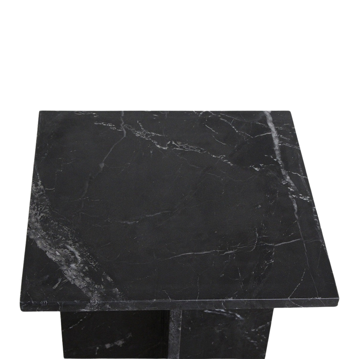 Stolik pomocniczy Shanghai Czarny Marmur Raw Materials