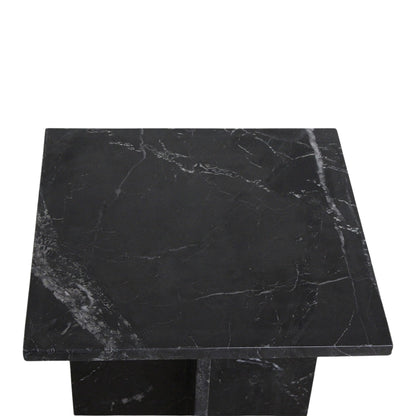 Stolik pomocniczy Shanghai Czarny Marmur Raw Materials