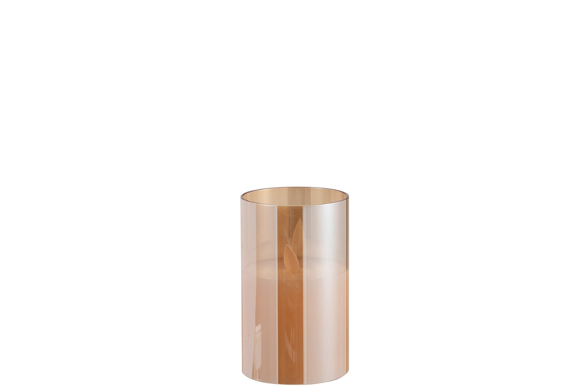Lampa LED Szklane Brodzenie Złota Mała