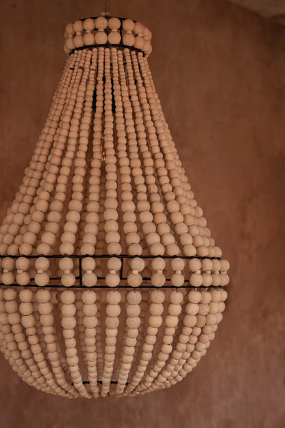 Żyrandol Teardrop Naturalny Średni Bazar Bizarre