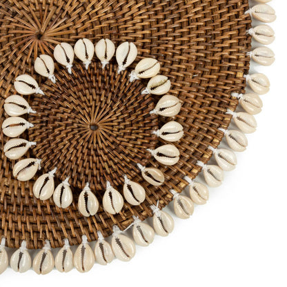 Podkładka Colonial Shell Naturalny Brąz Bazar Bizar