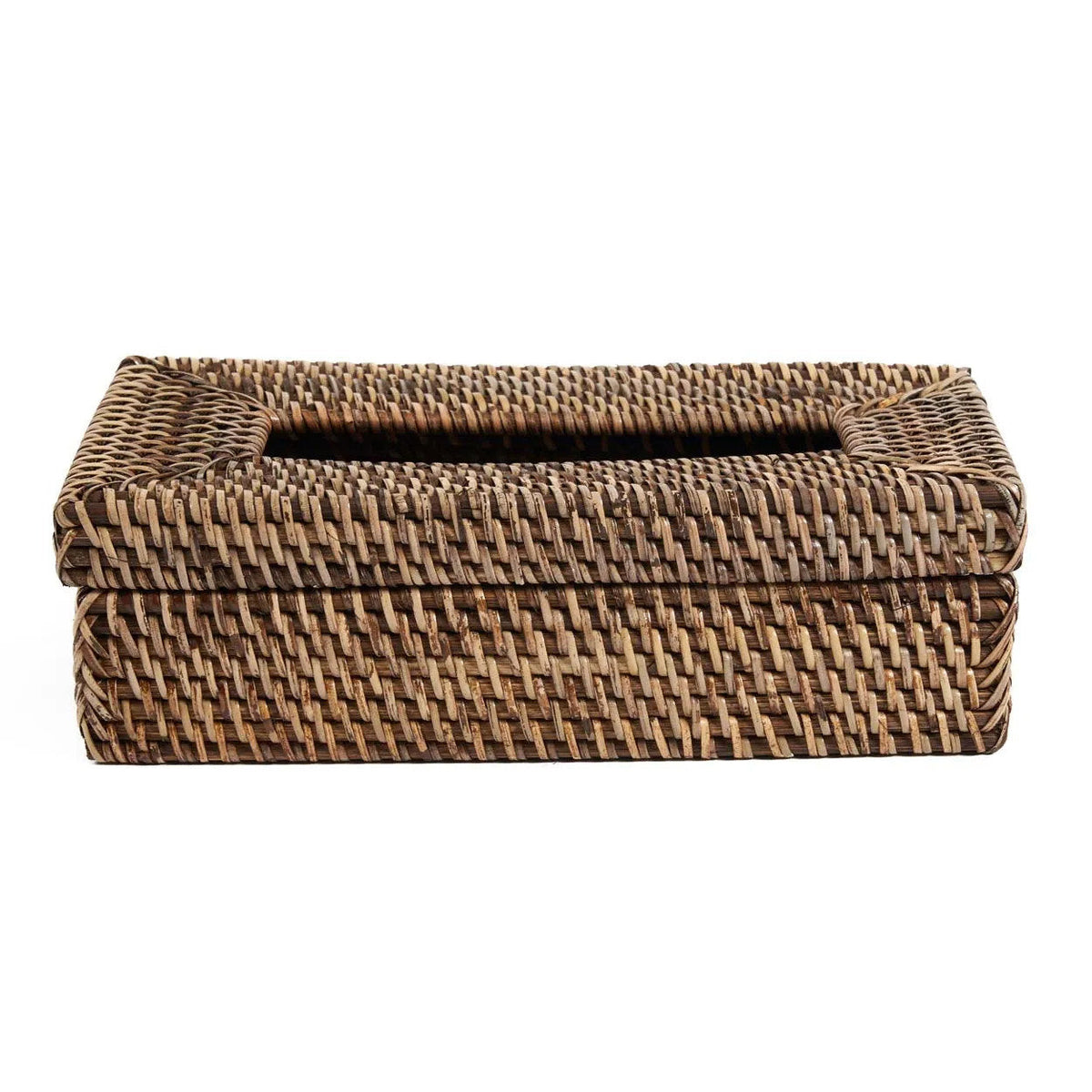 Pudełko na chusteczki Rattan Classic – brąz naturalny Bazar Bizar