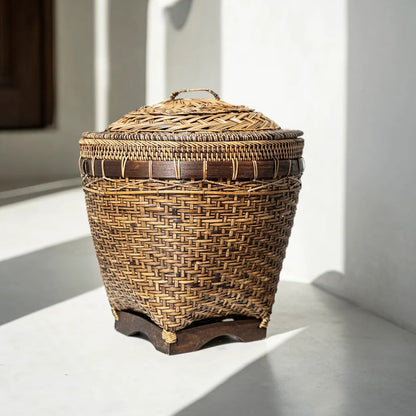Brązowy kosz do przechowywania Colonial Storage, średni, Bazar Bizar