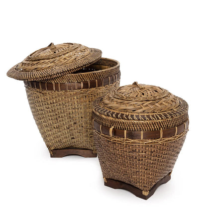 Brązowy kosz do przechowywania Colonial Storage, średni, Bazar Bizar
