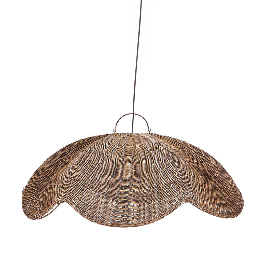 Lampa wisząca Wave - Ciemny orzech - Duża  Bazar Bizar