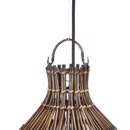 Lampa wisząca Woven Bell Ciemny Orzech S Bazar Bizar