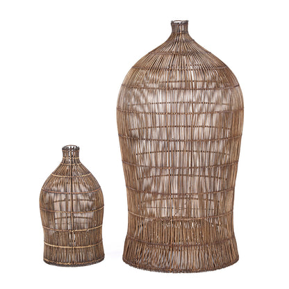 Lampa wisząca Woven Bell Ciemny Orzech XL Bazar Bizar