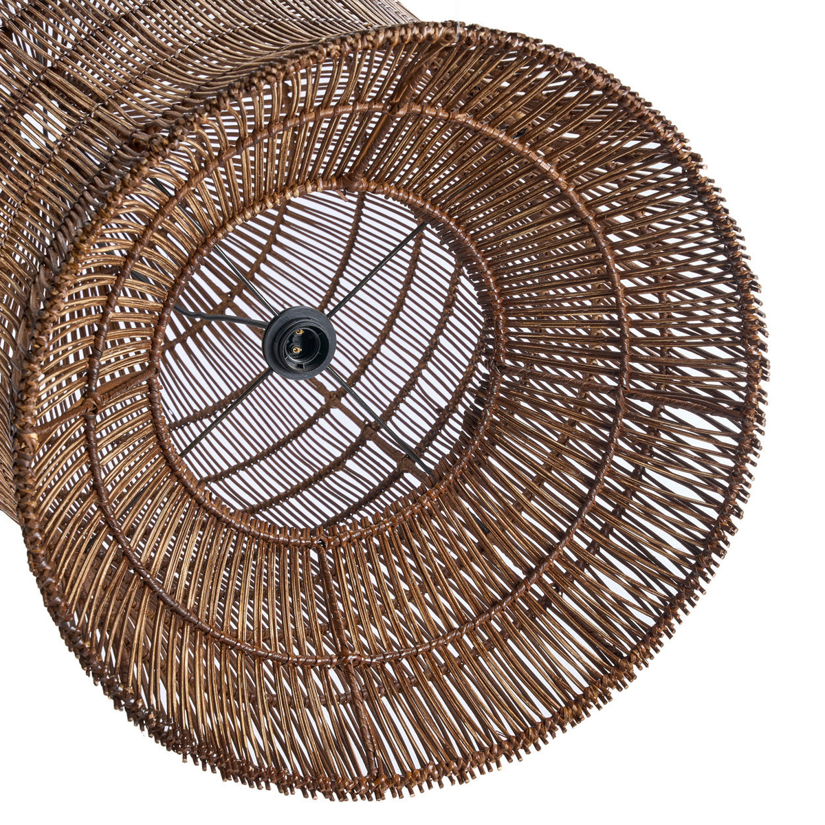 Lampa wisząca Woven Bell Ciemny Orzech XL Bazar Bizar