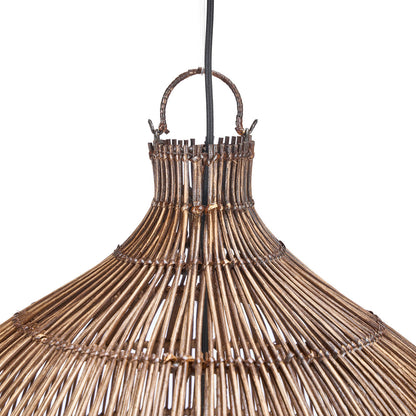 Lampa wisząca Woven Bell Ciemny Orzech XL Bazar Bizar